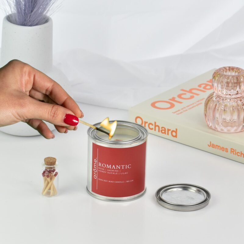 Romantic - Rose, Jasmine, Honey Suckle, Lilac, Luxury Floral Candle, Aromatherapy Candle - Image 2